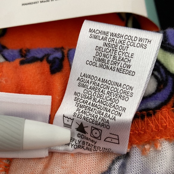 Disney Stitch PJ’s Sleep Joggers with pockets NWT 3X Lilo Halloween Orange - Picture 8 of 8